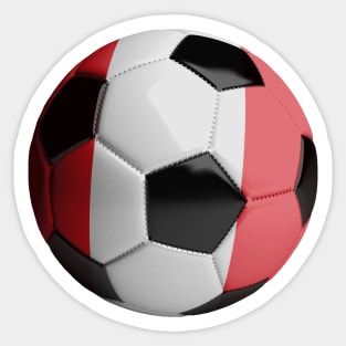 Peru Soccer Ball Sticker